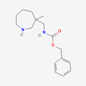 molecular formula C16H24N2O2 B8026276 Benzyl ((3-methylazepan-3-yl)methyl)carbamate 