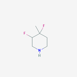 molecular formula C6H11F2N B8026309 3,4-Difluoro-4-methylpiperidine 