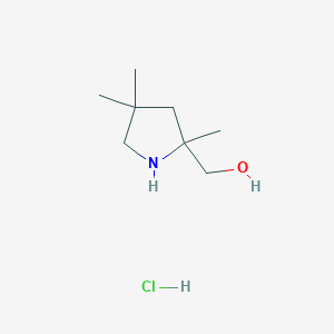 (2,4,4-Trimethylpyrrolidin-2-yl)methanol hydrochloride