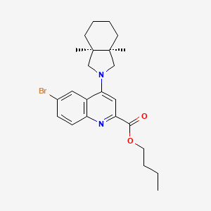 Butyl 6-bromo-4-((3aR,7aS)-3a,7a-dimethylhexahydro-1H-isoindol-2(3H)-yl)quinoline-2-carboxylate