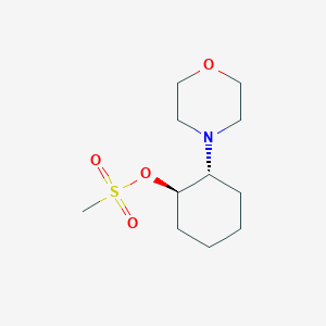 molecular formula C11H21NO4S B8026458 (1R,2R)-2-Morpholinocyclohexyl methanesulfonate 