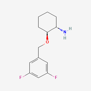molecular formula C13H17F2NO B8026461 (1S,2S)-2-((3,5-Difluorobenzyl)oxy)cyclohexanamine CAS No. 1951425-03-8