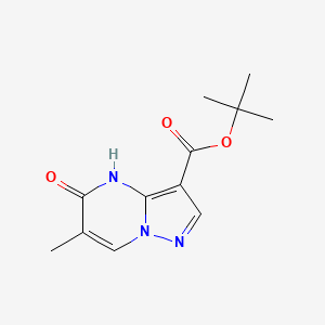 molecular formula C12H15N3O3 B8026584 tert-Butyl 5-hydroxy-6-methylpyrazolo[1,5-a]pyrimidine-3-carboxylate CAS No. 1646543-45-4