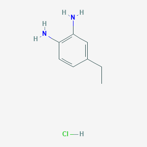 molecular formula C8H13ClN2 B8026598 4-Ethylbenzene-1,2-diamine hydrochloride 