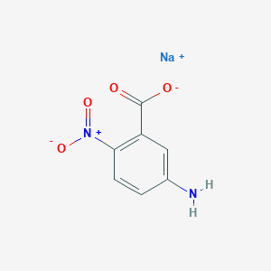 molecular formula C7H5N2NaO4 B8026606 Sodium 5-amino-2-nitrobenzoate 