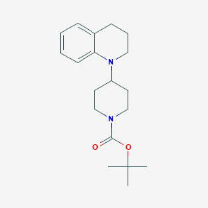molecular formula C19H28N2O2 B8026644 4-(3,4-二氢喹啉-1(2H)-基)哌啶-1-羧酸叔丁酯 
