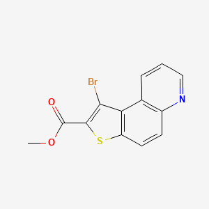 molecular formula C13H8BrNO2S B8026651 Methyl 1-bromothieno[3,2-f]quinoline-2-carboxylate 