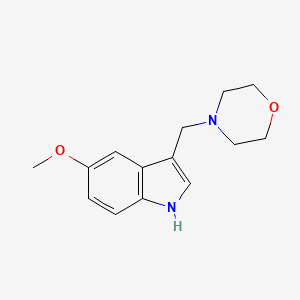 molecular formula C14H18N2O2 B8026662 4-((5-Methoxy-1H-indol-3-yl)methyl)morpholine CAS No. 1951444-88-4