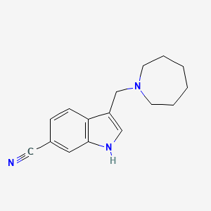 3-(Azepan-1-ylmethyl)-1H-indole-6-carbonitrile