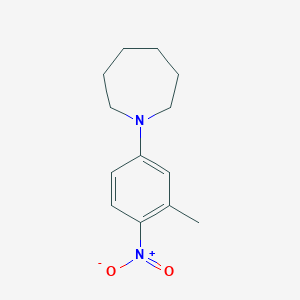 molecular formula C13H18N2O2 B8026709 1-(3-Methyl-4-nitrophenyl)azepane 