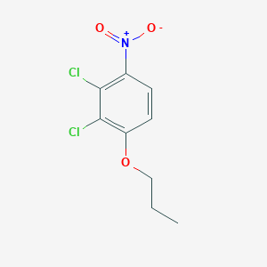 molecular formula C9H9Cl2NO3 B8026744 2,3-Dichloro-1-nitro-4-propoxybenzene 