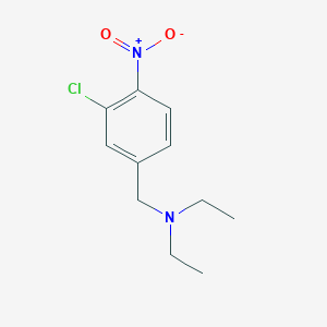 molecular formula C11H15ClN2O2 B8026757 [(3-Chloro-4-nitrophenyl)methyl]diethylamine 