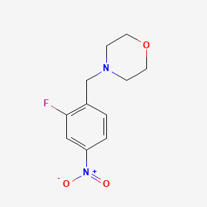 molecular formula C11H13FN2O3 B8026764 4-(2-Fluoro-4-nitrobenzyl)morpholine 