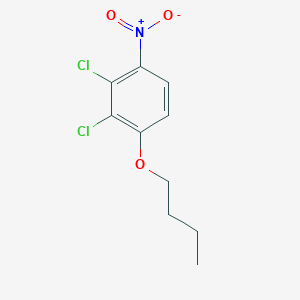 molecular formula C10H11Cl2NO3 B8026775 1-Butoxy-2,3-dichloro-4-nitrobenzene 