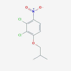 molecular formula C10H11Cl2NO3 B8026806 2,3-Dichloro-4-nitro-1-isobutoxybenzene 