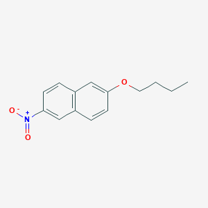 molecular formula C14H15NO3 B8026832 2-Butoxy-6-nitronaphthalene 