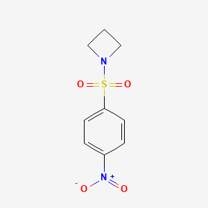 molecular formula C9H10N2O4S B8026870 1-(4-Nitro-benzenesulfonyl)-azetidine 