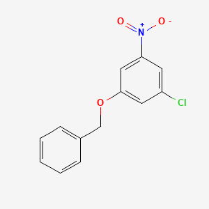 molecular formula C13H10ClNO3 B8026908 1-(Benzyloxy)-3-chloro-5-nitrobenzene 
