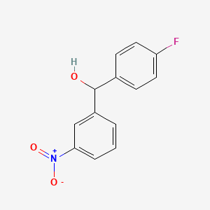 molecular formula C13H10FNO3 B8026940 (4-Fluorophenyl)(3-nitrophenyl)methanol 