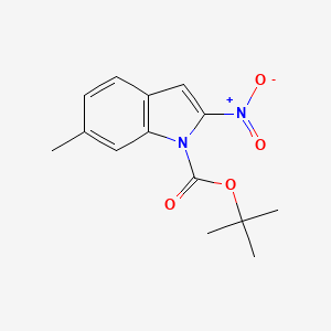 molecular formula C14H16N2O4 B8026970 tert-butyl 6-methyl-2-nitro-1H-indole-1-carboxylate 