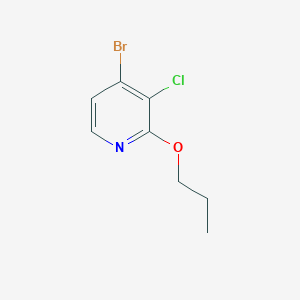 molecular formula C8H9BrClNO B8027009 4-Bromo-3-chloro-2-propoxypyridine 