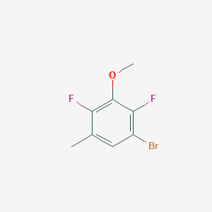 molecular formula C8H7BrF2O B8027012 1-Bromo-2,4-difluoro-3-methoxy-5-methylbenzene 