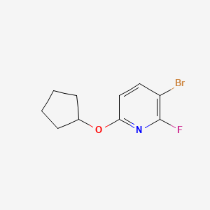 3-Bromo-6-(cyclopentyloxy)-2-fluoropyridine