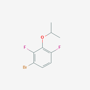 molecular formula C9H9BrF2O B8027062 1-Bromo-2,4-difluoro-3-(propan-2-yloxy)benzene 