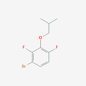 molecular formula C10H11BrF2O B8027084 1-Bromo-2,4-difluoro-3-(2-methylpropoxy)benzene 