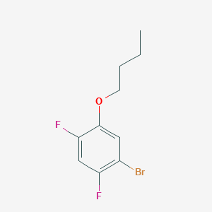molecular formula C10H11BrF2O B8027092 1-Bromo-5-butoxy-2,4-difluorobenzene 