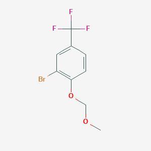 molecular formula C9H8BrF3O2 B8027134 2-溴-1-(甲氧基甲氧基)-4-(三氟甲基)苯 