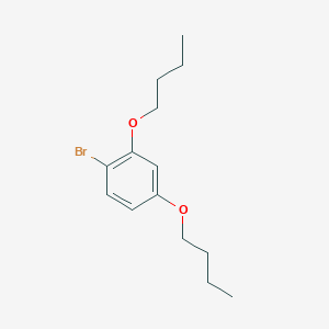 molecular formula C14H21BrO2 B8027143 1-Bromo-2,4-dibutoxybenzene 