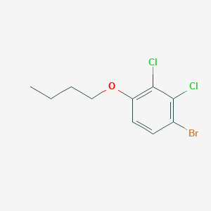 molecular formula C10H11BrCl2O B8027182 1-Bromo-4-butoxy-2,3-dichlorobenzene 