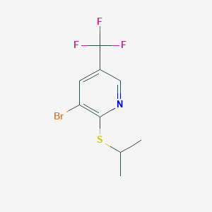 3-Bromo-2-(propan-2-ylsulfanyl)-5-(trifluoromethyl)pyridine