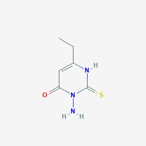 molecular formula C6H9N3OS B8027323 3-Amino-6-ethyl-2-thioxo-2,3-dihydro-1H-pyrimidin-4-one CAS No. 1206969-66-5