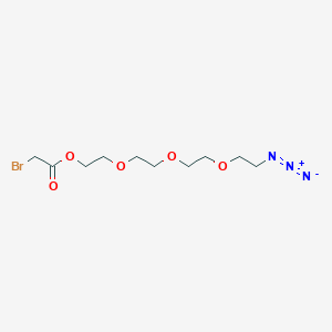 molecular formula C10H18BrN3O5 B8027368 Azido-PEG3-ethyl 2-bromacetate 