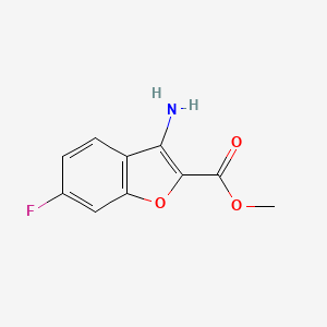 molecular formula C10H8FNO3 B8027427 3-氨基-6-氟苯并呋喃-2-甲酸甲酯 