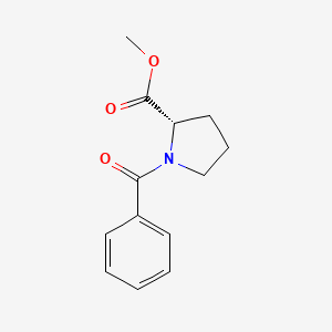 molecular formula C13H15NO3 B8027452 (S)-methyl 1-benzoylpyrrolidine-2-carboxylate 