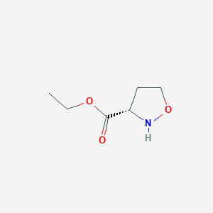 molecular formula C6H11NO3 B8027531 (S)-乙基异噁唑烷-3-羧酸酯 