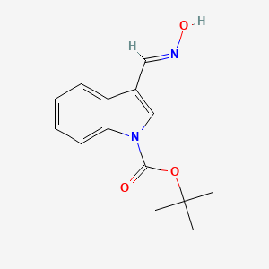 molecular formula C14H16N2O3 B8027547 tert-butyl 3-[(E)-hydroxyiminomethyl]indole-1-carboxylate 
