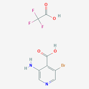 molecular formula C8H6BrF3N2O4 B8027552 3-Amino-5-bromo-isonicotinic acid trifluoroacetate 