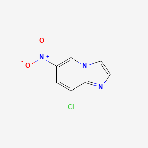 molecular formula C7H4ClN3O2 B8027553 8-Chloro-6-nitro-imidazo[1,2-a]pyridine 