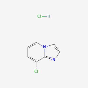 molecular formula C7H6Cl2N2 B8027576 8-Chloro-imidazo[1,2-a]pyridine hydrochloride 