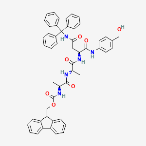 molecular formula C51H49N5O7 B8027582 Fmoc-Ala-Ala-Asn(Trt)-PAB 