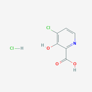 molecular formula C6H5Cl2NO3 B8027587 4-Chloro-3-hydroxy-pyridine-2-carboxylic acid hydrochloride CAS No. 1951444-57-7