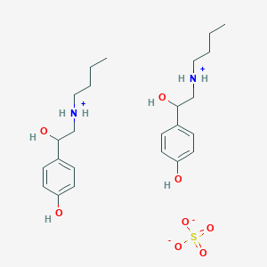 molecular formula C24H40N2O8S B8027629 alpha-((Butylamino)methyl)-p-hydroxybenzyl alcohol sulfate 