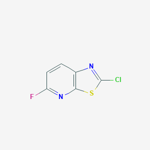molecular formula C6H2ClFN2S B8027632 2-Chloro-5-fluoro-thiazolo[5,4-b]pyridine 