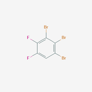 molecular formula C6HBr3F2 B8027639 1,2-Difluoro-3,4,5-tribromobenzene 