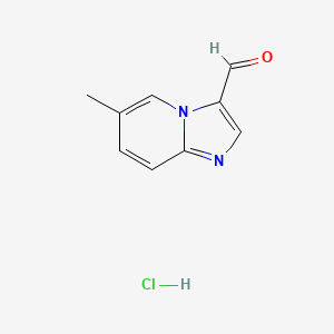 molecular formula C9H9ClN2O B8027643 6-Methyl-imidazo[1,2-a]pyridine-3-carbaldehyde hydrochloride CAS No. 1951444-59-9