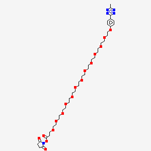 molecular formula C40H63N5O17 B8027663 Methyltetrazine-PEG13-NHS ester 